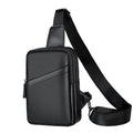 Men's genuine leather crossbody shoulder bag in urban simplicity style