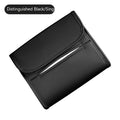 Leather car tissue box with elastic band mounting in five colour options