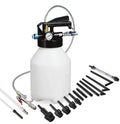 Pneumatic automatic transmission oil changer machine with 220W motor and steel tank.
