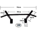 Indoor pull-up equipment with high carbon steel ordinary connecting bar and black sponge covers