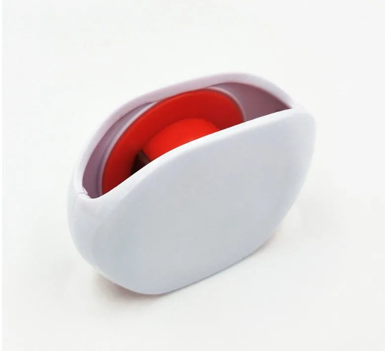 Automatic cable winder retractor in PC ABS plastic showing compact size and colour options.