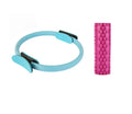 Purple fitness magic circle foam roller 38cm diameter 3.5cm thick FRP material