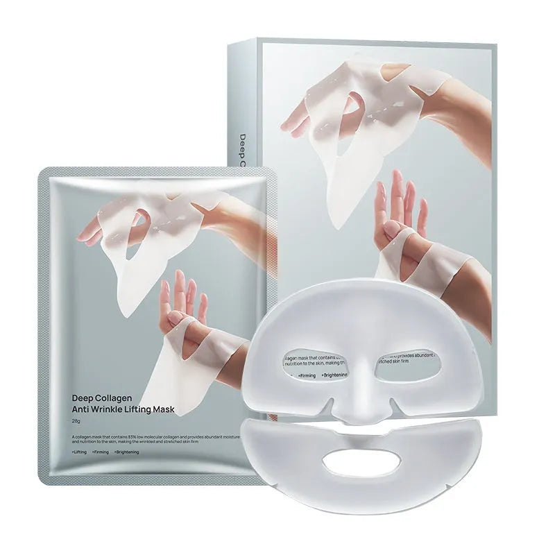 28ml collagen anti-wrinkle moisturising face mask single piece without logo for universal skin types
