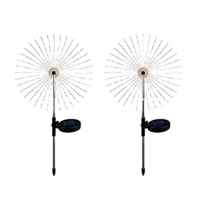 Solar fireworks ground lamp 70cm plastic IP55 outdoor garden courtyard decorative lighting