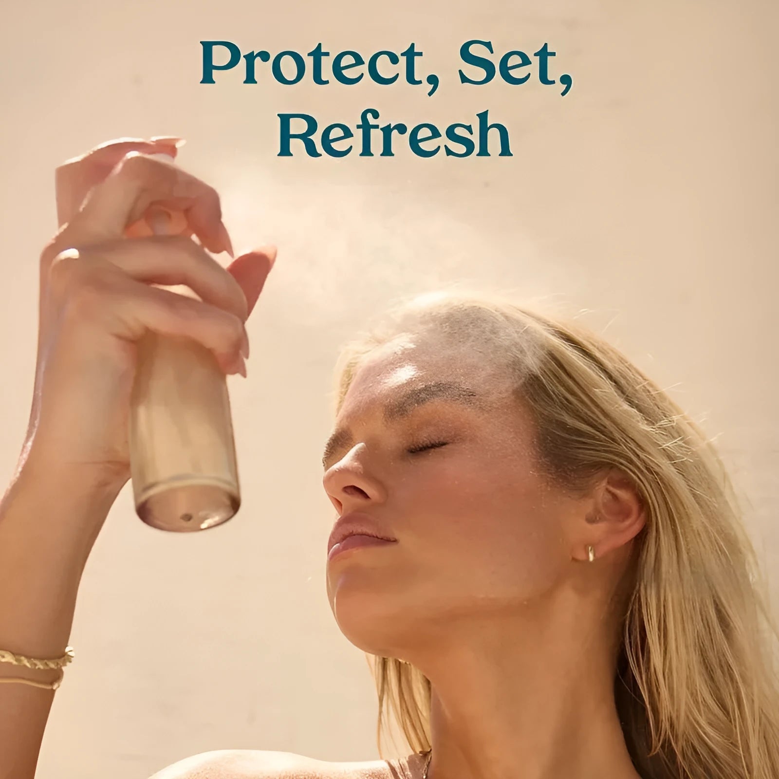 75ml moisturising toner spray bottle with light texture for makeup setting and daily hydration