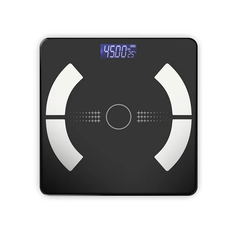 Bluetooth smart body fat scale in black, white or pink colours with USB charging option