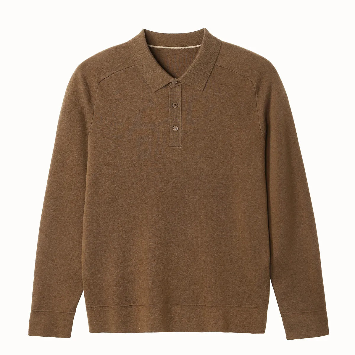 Men's Casual Polo Shirt Knit Sweater Hoodie Solid Color Lambswool Pullover in Tobacco Leaf Brown Black Impression Gray and More Sizes M-XXXL Raglan Sleeve Regular Fit Youth Everyday Wear