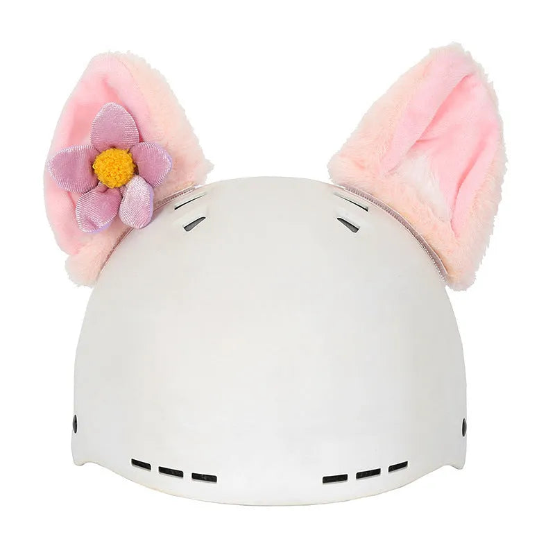 Child's plush cartoon character helmet cover and hat set in soft fabric, shown in medium size.