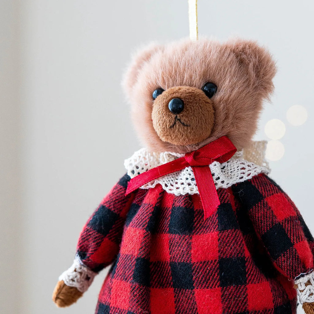 Princess Bear and Gentleman Bear cloth plush doll couple set with cartoon styling