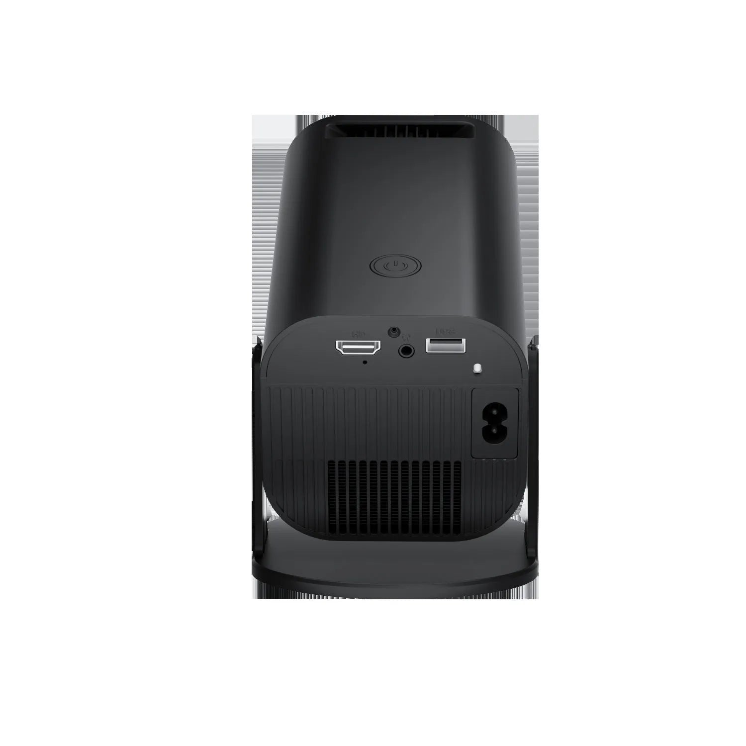 P330 portable mini projector in black and white colours with remote control and accessories