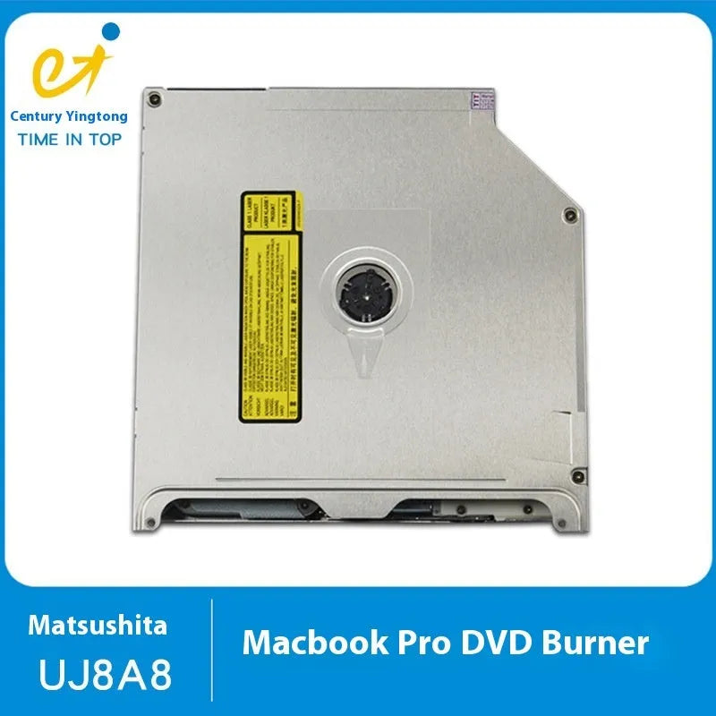 Silver internal optical drive for Apple MacBook Pro 13 laptop with SATA connector.