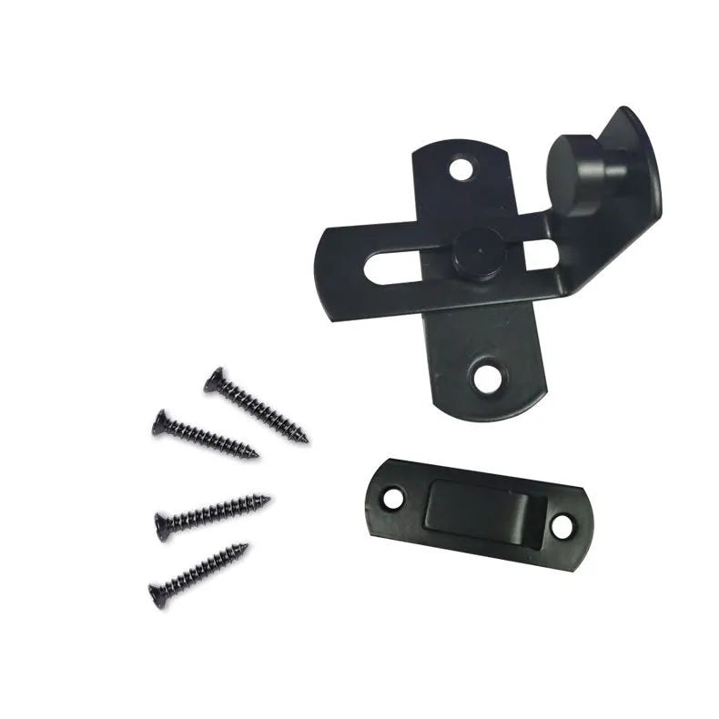 90 degree black carbon steel shackle padlock for sliding barn doors