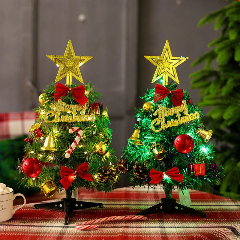 30cm mini Christmas tree made from PVC, available in colour A or B, shown as a tabletop Christmas decoration