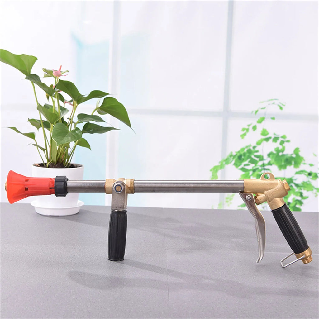 Submachine gun type adjustable high-pressure agricultural pesticide spray gun