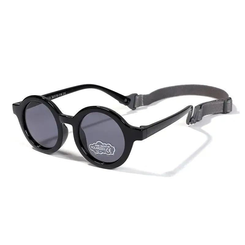 Children's silicone sunglasses for 0-3 years with UV400 protection and polarised TAC lenses