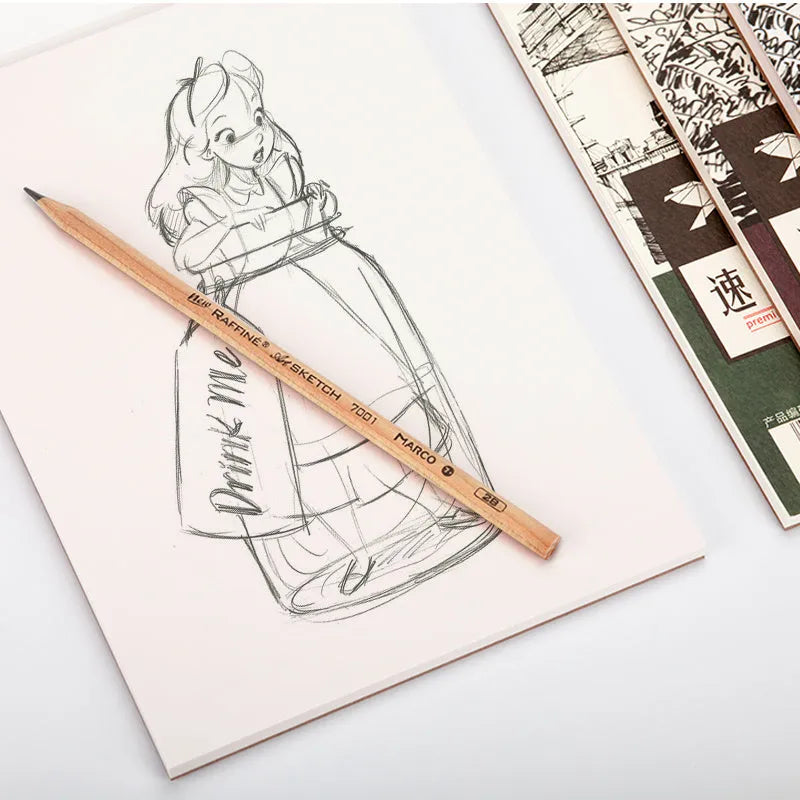 Artist sketchbook with coil binding and colour lead drawing paper in A4 size
