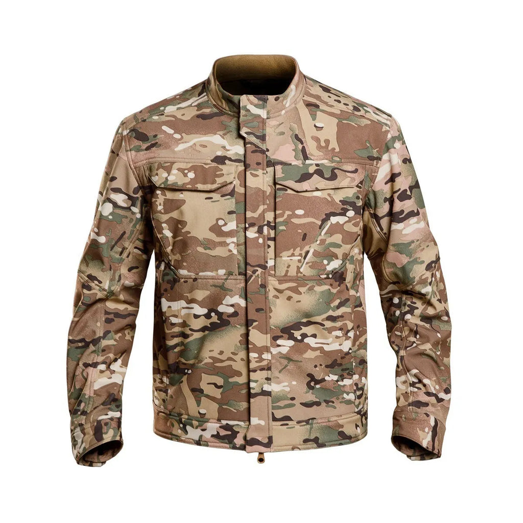 Bone Frog Peak Breaker soft shell jacket in black on a mannequin, showing cardigan style.
