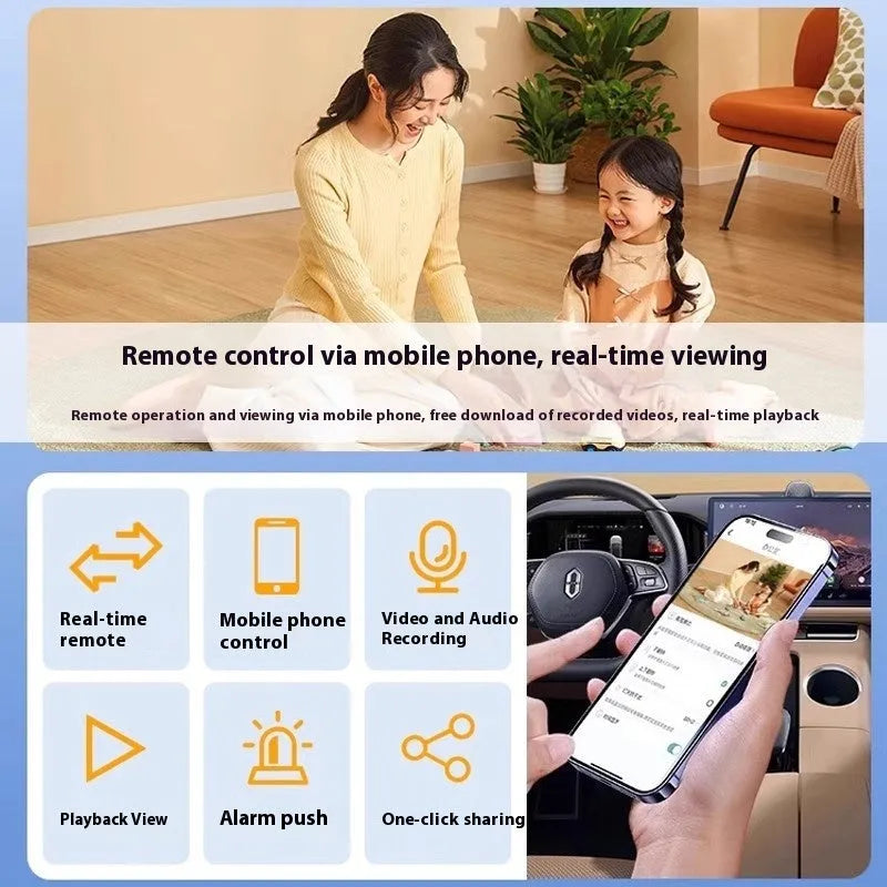 Wireless battery-powered indoor surveillance camera with 1.2-inch ball design and self-contained bracket
