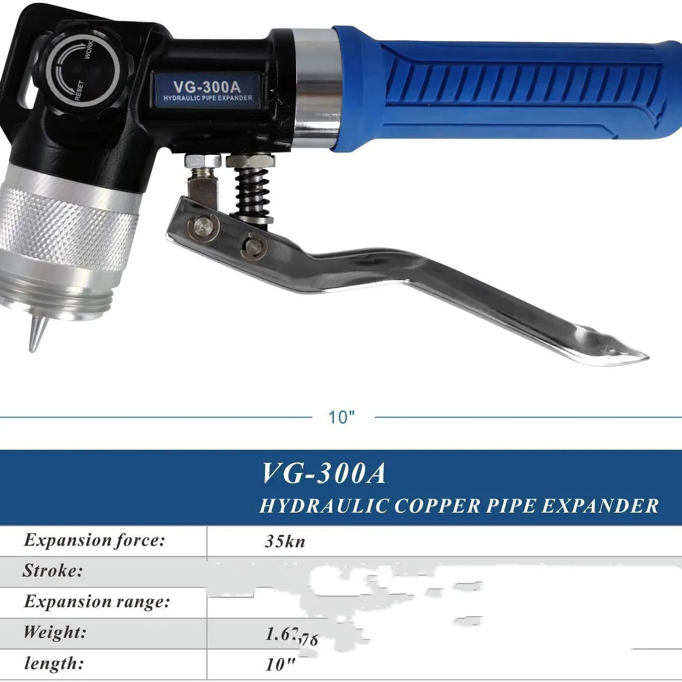 VG-300 style hydraulic tube expander for refrigeration maintenance made from high-strength alloy steel