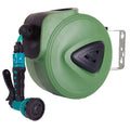 Automatic retractable hose reel with 10 metre PVC water pipe for car washing and garden watering