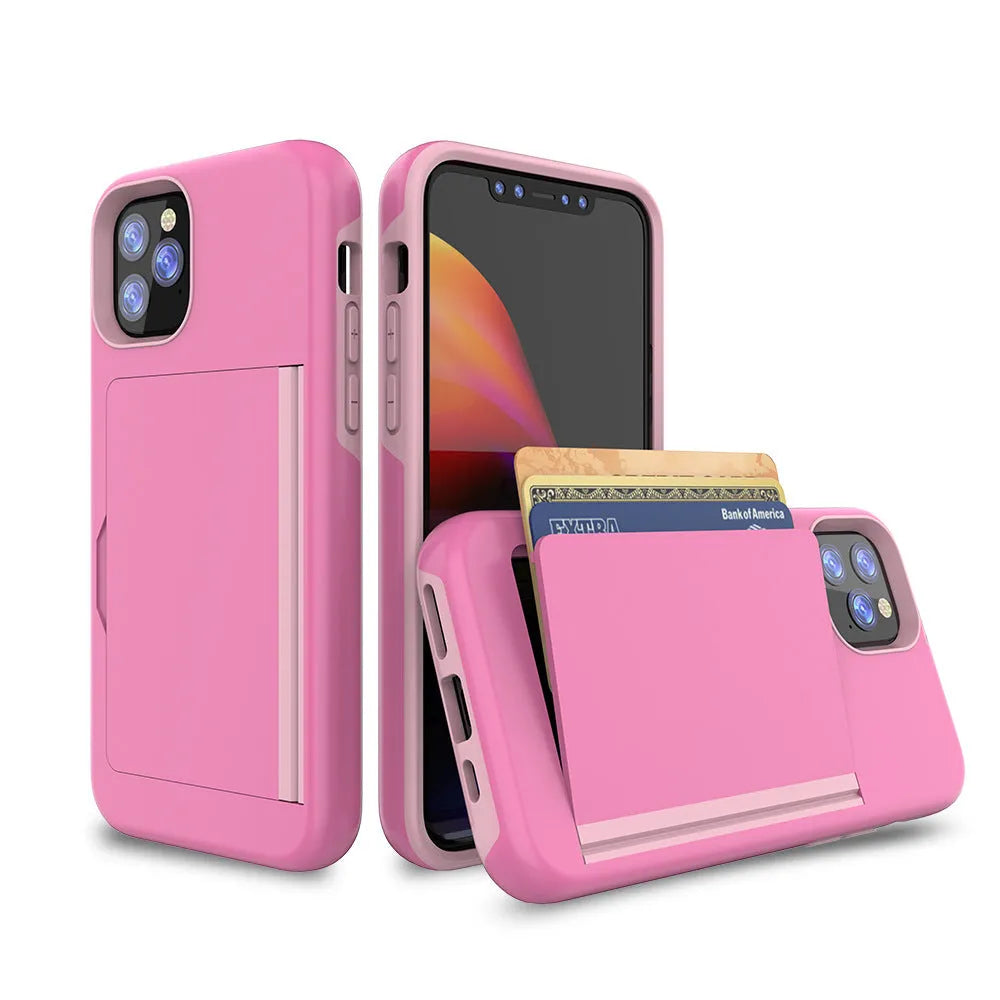 Simple solid colour mobile phone shell case for Apple iPhone 11, Pro and Pro Max in multiple colours.
