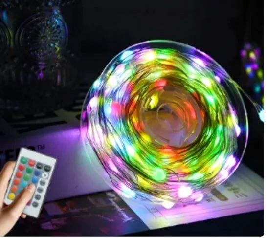 Multi-colour animated LED Christmas tree lights for outdoor garden and courtyard decoration