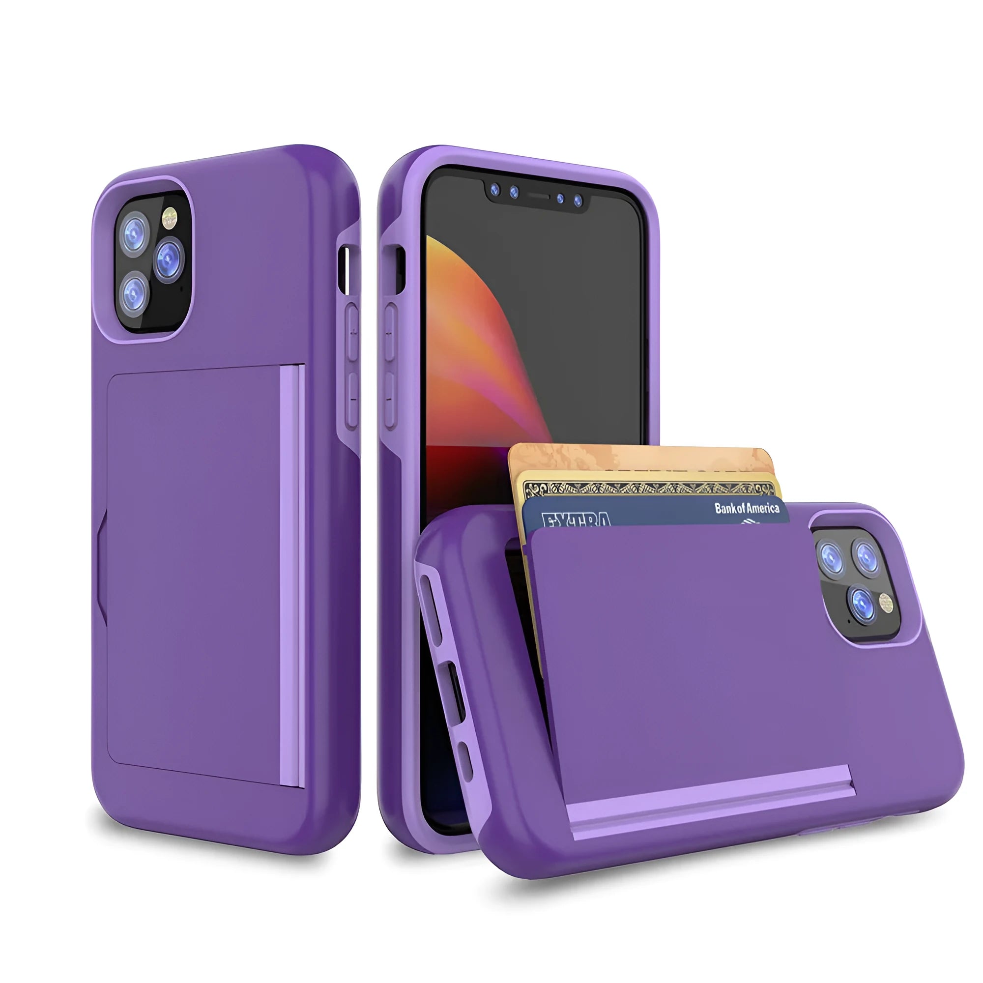 Simple solid colour mobile phone shell case for Apple iPhone 11, Pro and Pro Max in multiple colours.
