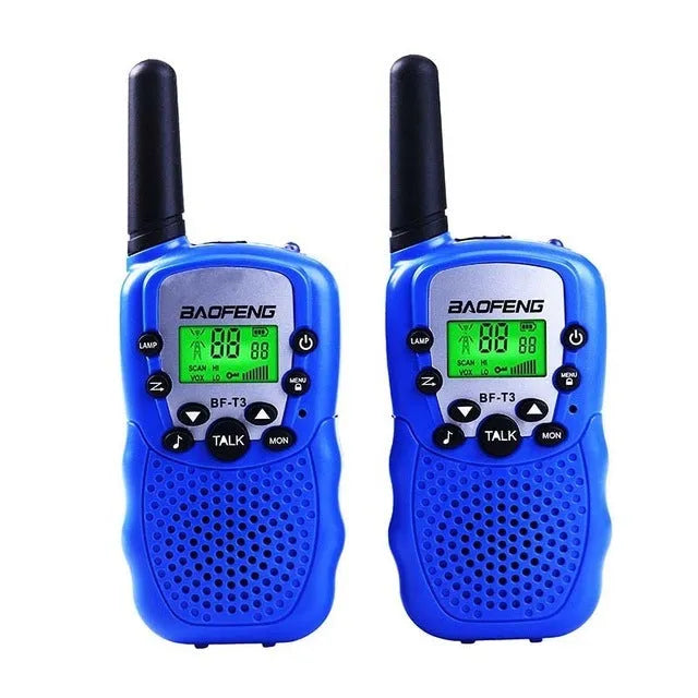 Children's walkie talkie set in choice of colours with 22 UHF channels
