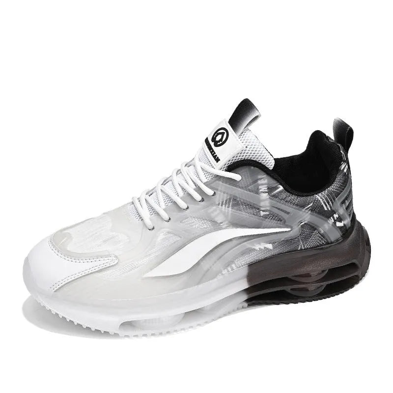 Fashion outdoor large size casual sneakers with fabric upper and lace-up closure