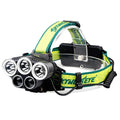 USB rechargeable outdoor headlamp with aluminium alloy housing and multiple LED lights