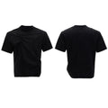 Men's grey pleated cotton t-shirt with round neck and short sleeves on a loose fit model