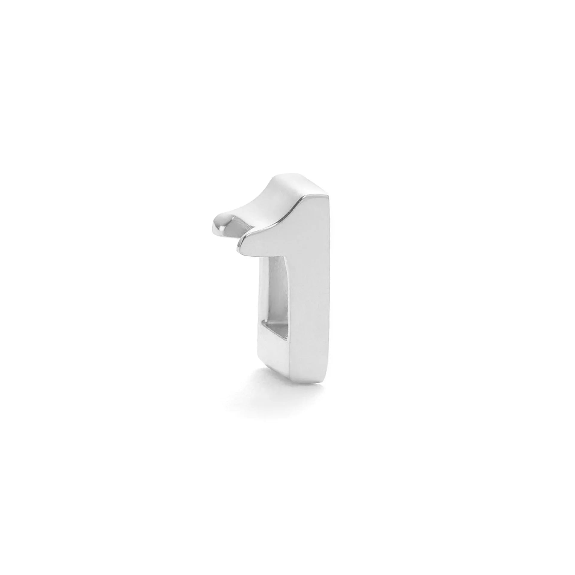 Titanium steel number letter necklace with 40.5cm chain and electroplated gold or silver finish