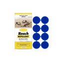 Cockroach bait paste stations with adhesive backing for household pest control application