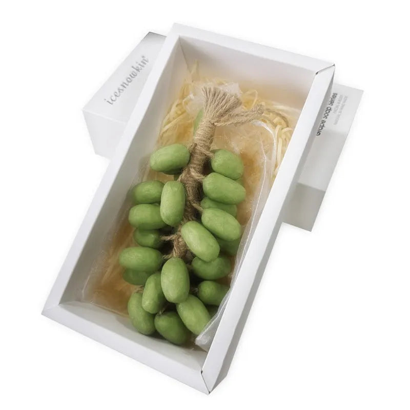 Handmade grape soap 120g bar in black, green or purple with bulk packaging options