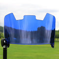 Multicolour rugby helmet goggles for easy, tool-free installation on American style helmets.