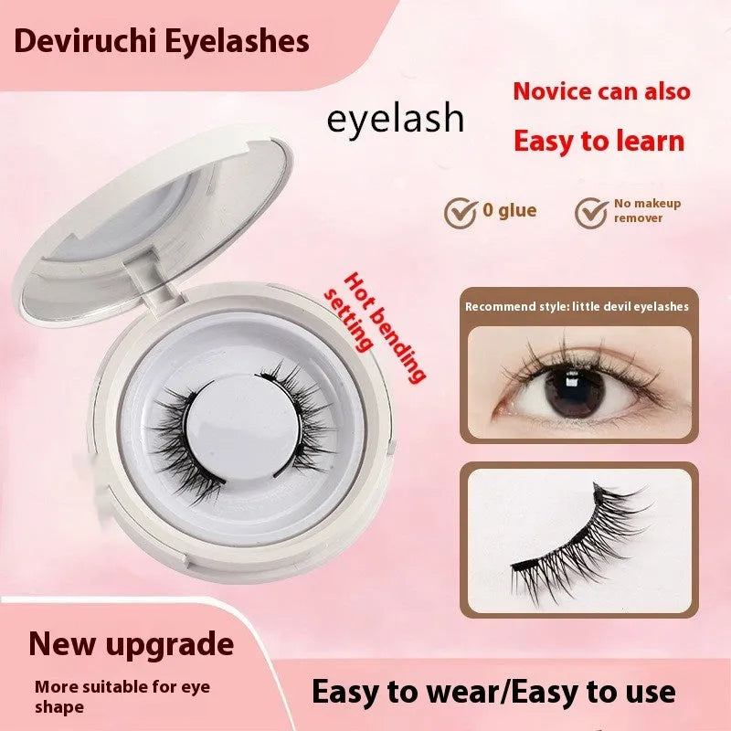 Magnetic suction false eyelashes Little Devil Supernatural Magnet Suit in mink material with white clip