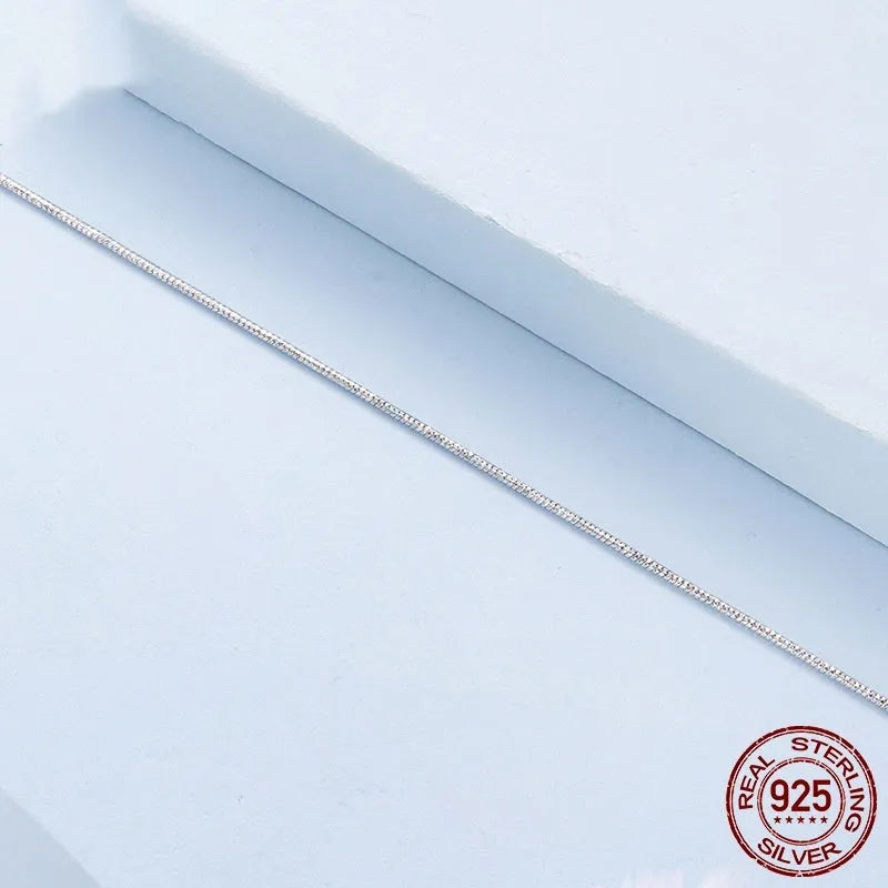 S925 sterling silver snake bones chain bracelet for women with electroplated BSB226 finish and bone-shaped links