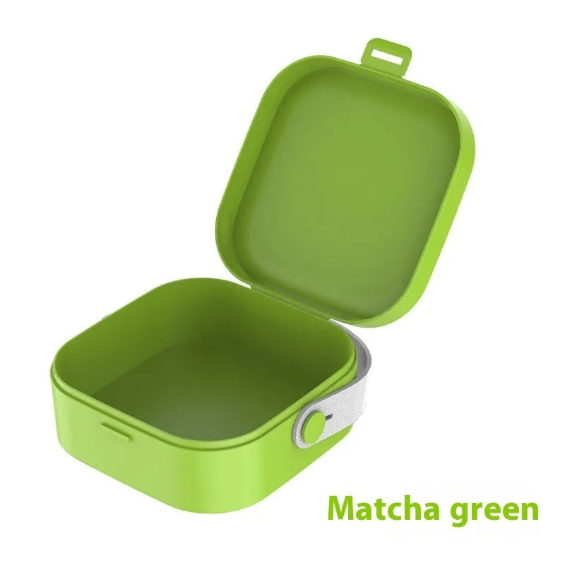 A medium-sized polypropylene storage box for organising cables, shown in Nordic White.