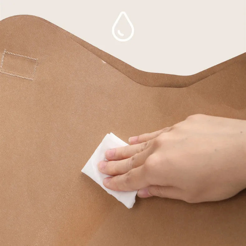 Brown washable kraft paper bag cat nest with integrated corrugated paper scratching board