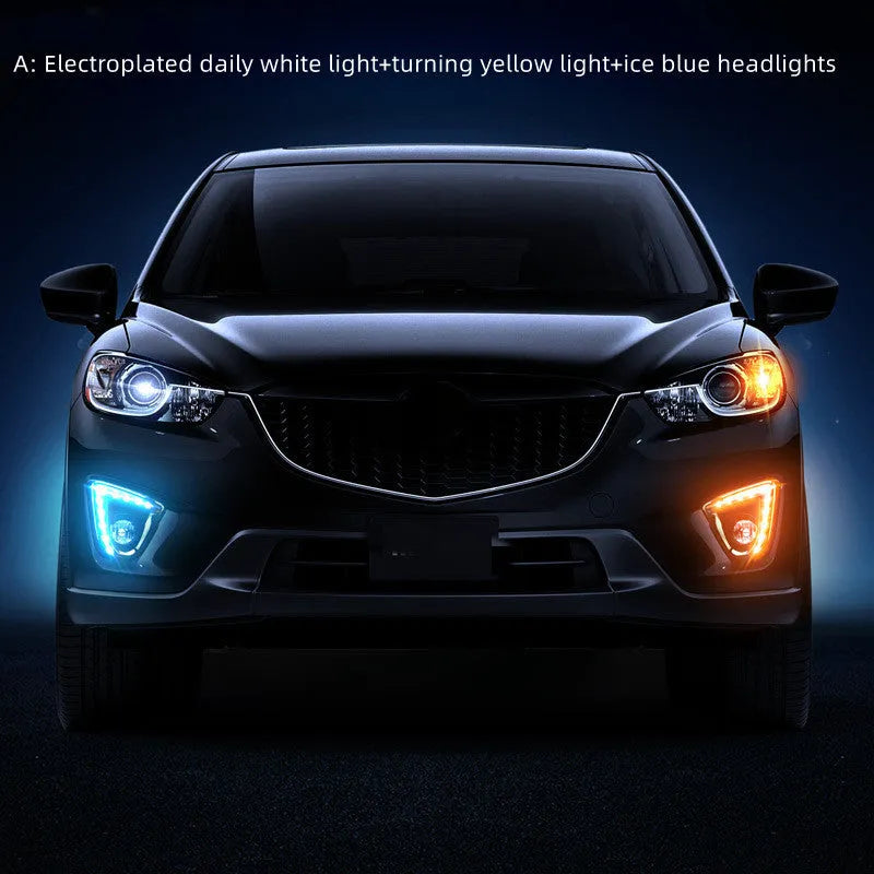 Mazda CX-5 daytime running light LED set with electroplated white light and configuration options