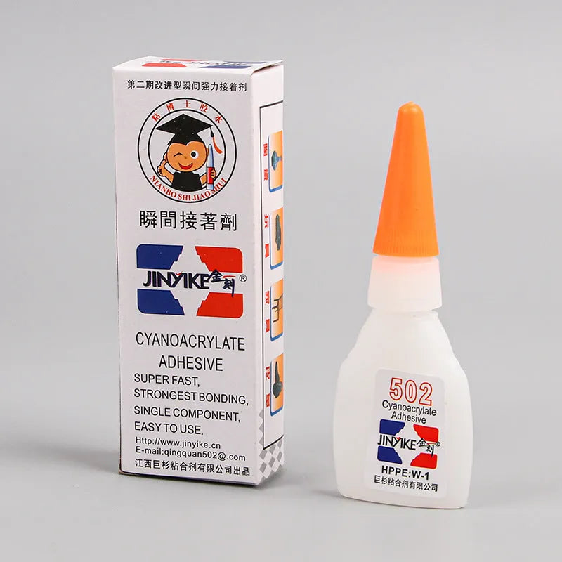 Shoe repair instant strong adhesive glue tube in 3g and 8g sizes for footwear fixes
