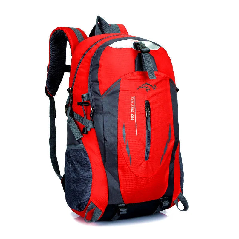 Large square Oxford cloth travel backpack in multiple colours with laptop compartment and adjustable straps