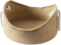 Woven rattan cat bed basket with corrugated scratching board in two size options