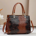 Women's large capacity one shoulder mom bag in soft PU material with multiple internal compartments