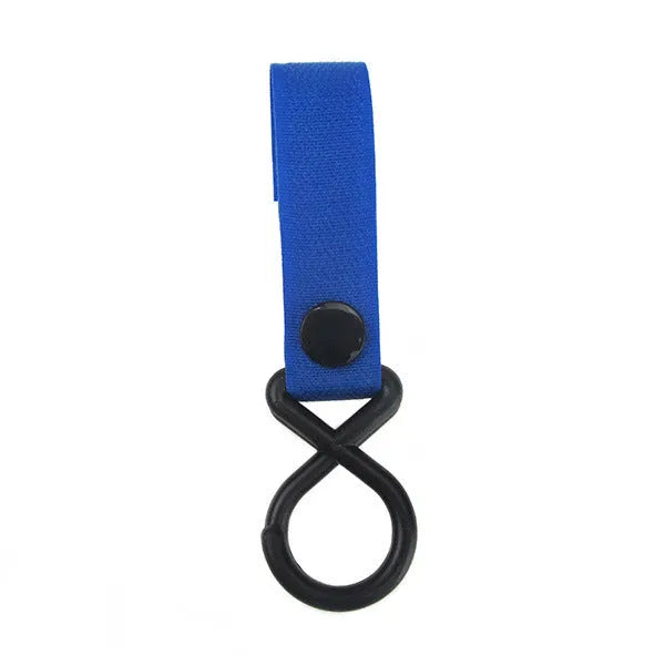 Nylon luggage velcro hook in assorted colours on white background with independent OPP packaging.