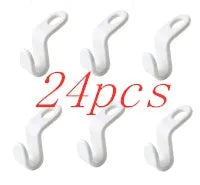 Plastic closet stack hanger hook 6-pack PP material 6x2cm for wardrobe organisation