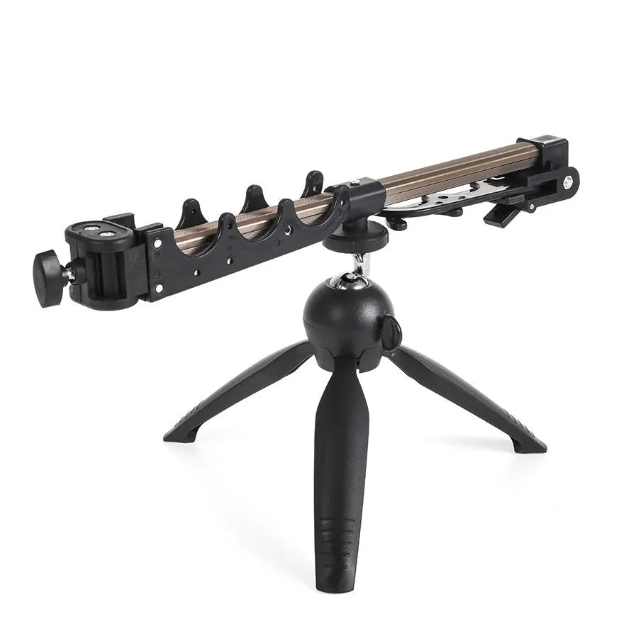 Aluminium alloy ice fishing rod holder tripod bracket on ice.