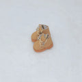 A pair of miniature PU replacement shoes for a 17cm fashion doll, shown in a selected style such as black boots.
