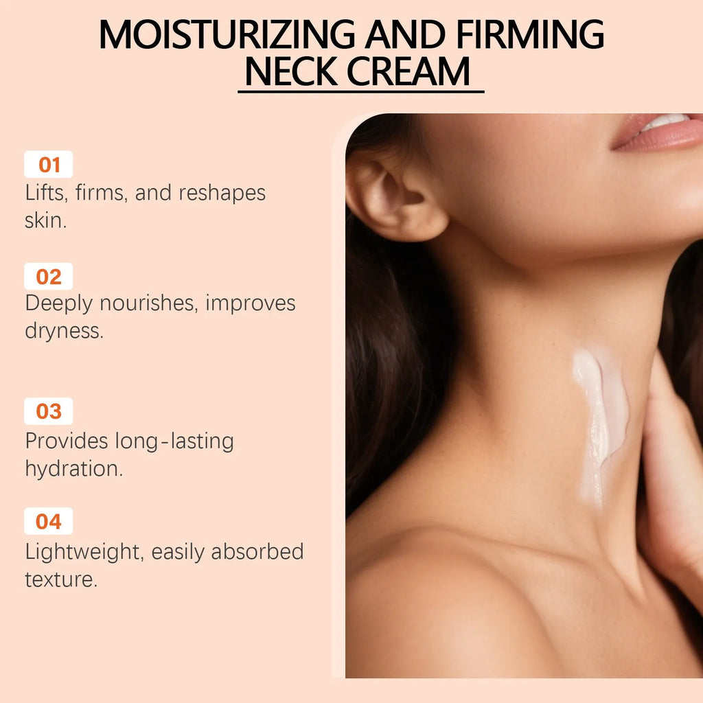 Moisturising neck cream 50g jar for daily skincare and contour care