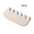 White PVC urine blocking board for toilet, child potty training splash guard.